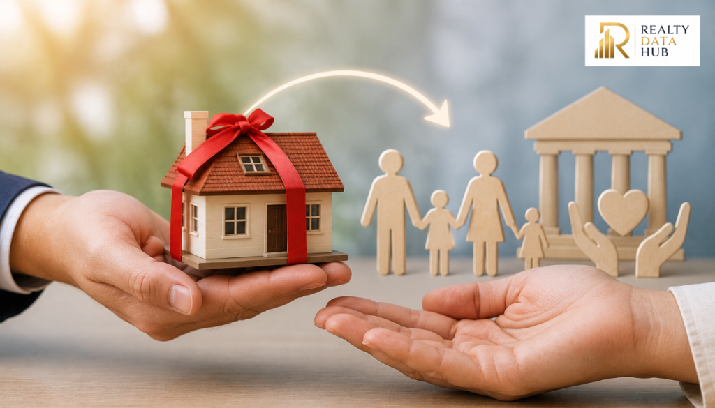 Can Immovable Property Held In India, Be Transferred By Way Of Gift To Relatives/regi Charitable Trusts/organizations In India??